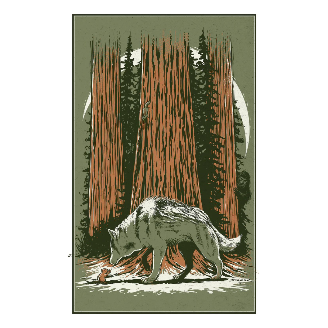 Trees of Fur Print – Loki The Wolfdog - Main Image